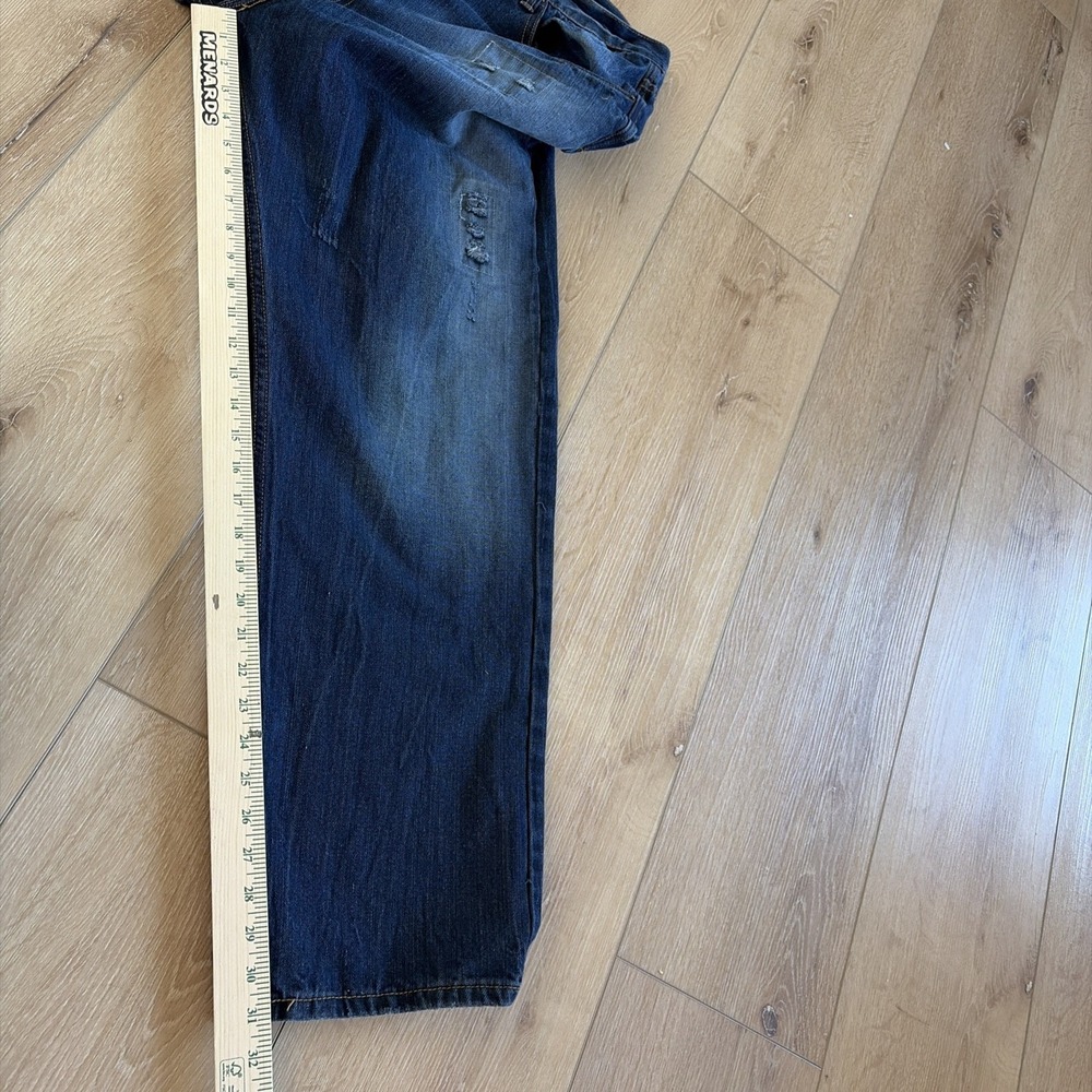 Rocawear Classic Fit Mens Dark  Jeans‎ Size 44 X 32 patchwork baggy street - Picture 5 of 10